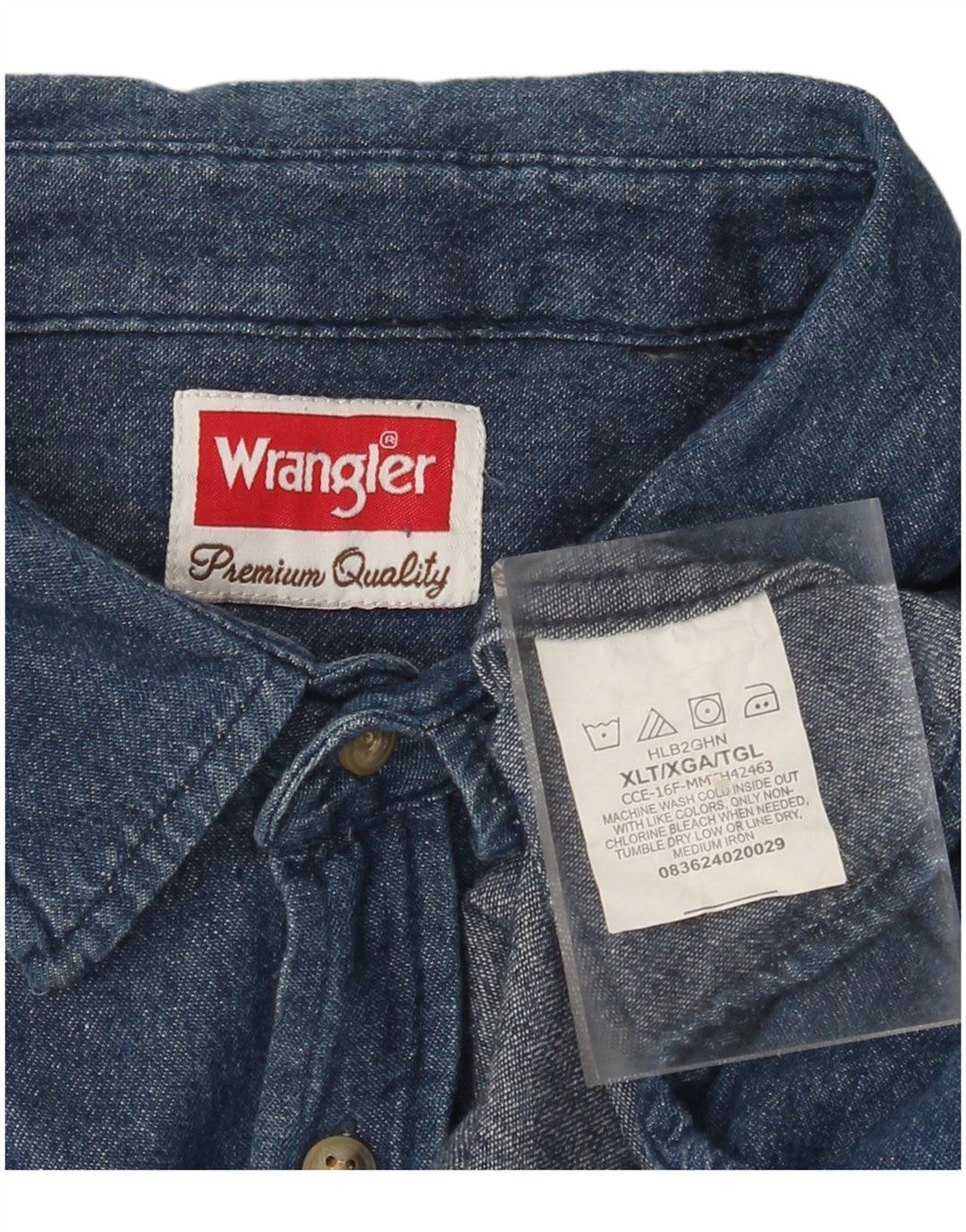 Wrangler Camisa Vaquera Hombre XL Azul