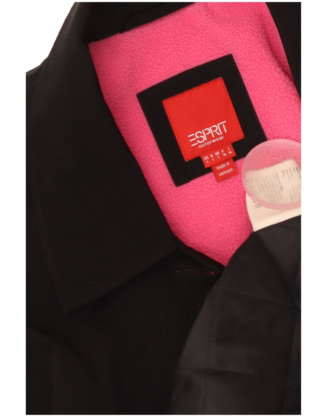 ESPRIT Abrigo extragrande para mujer UK 16 Grande Poliéster negro