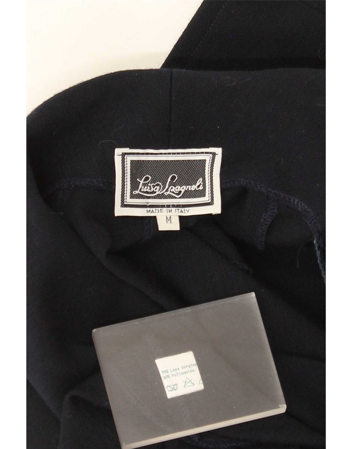 Luisa Spagnoli Chaqueta tipo blazer abierta extragrande para mujer UK 40 Azul marino mediano