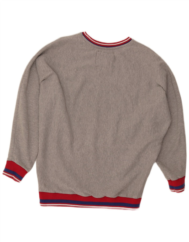 SUPERDRY Sudadera gráfica para mujer Jumper UK 8 Small Grey Colourblock