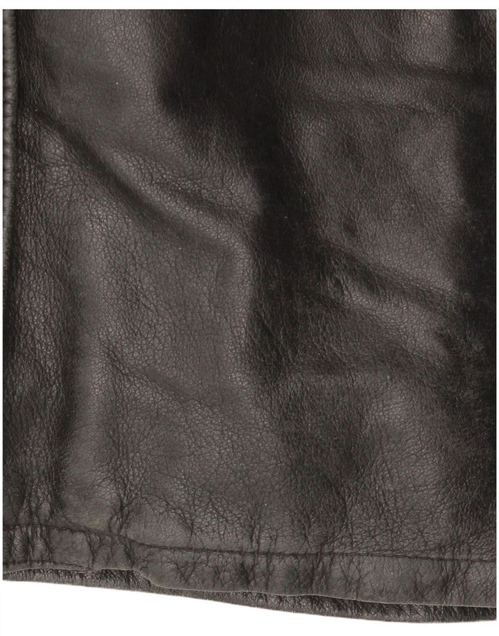 Chaqueta de cuero para mujer Dama IT 44 Medium Black Colourblock Leather