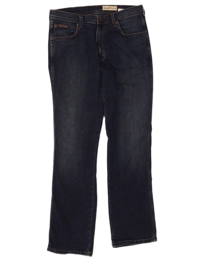 WRANGLER Vaqueros rectos elásticos Arizona para hombre W34 L32 Algodón azul marino