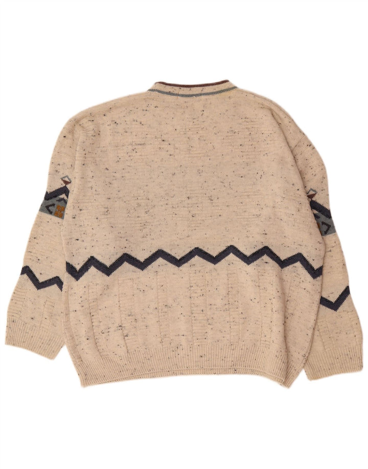 Marks & Spencer Suéter St. Michael con Cuello Redondo para Hombre XL Beige