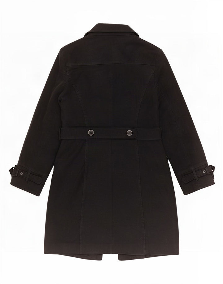 Abrigo cortavientos para mujer Oasis UK 40 Mediano Algodón negro