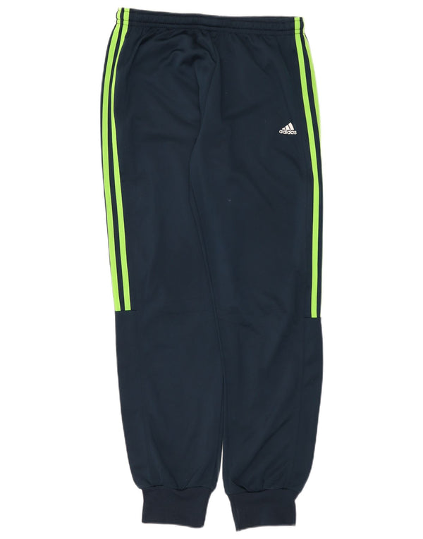 Adidas Pantalones de chándal para hombre Joggers UK 38/40 Medium Azul marino Poliéster