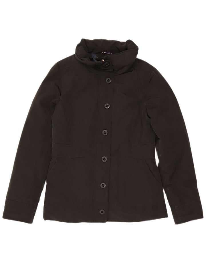 Tommy Hilfiger Chaqueta acolchada para mujer UK 44 Mediana Poliéster negro