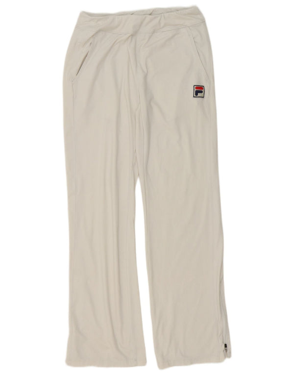 Fila Pantalones de chándal para mujer UK 10 Small White Sports