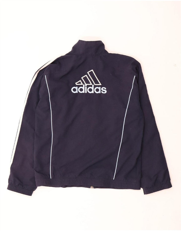 ADIDAS Mens Graphic Chándal Top Chaqueta UK 36/38 Pequeño Azul Marino