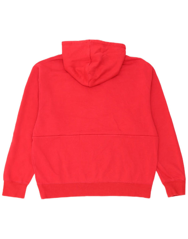 Jordan - Sudadera con capucha para hombre, ajuste estándar, talla XL, algodón rojo