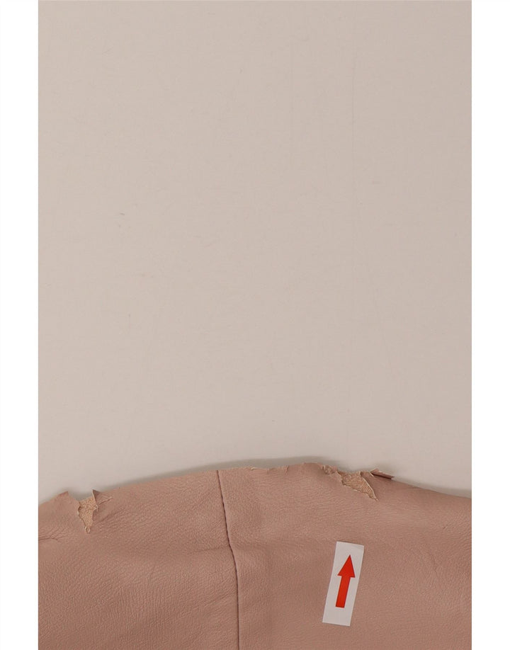 Zara Chaqueta Blazer de Piel Sintética para Mujer UK 44 Rosa Mediano