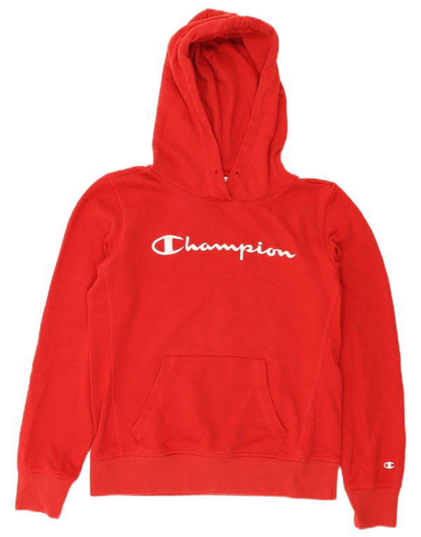 Champion Sudadera con capucha gráfica para mujer UK 12 Medium Red