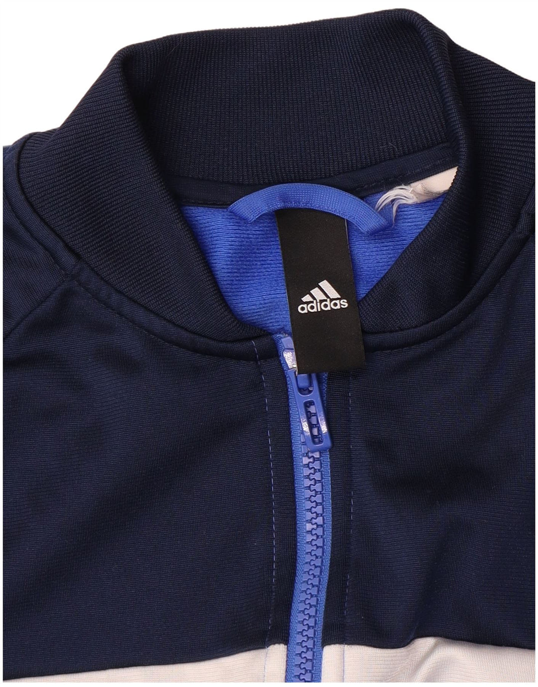 Adidas Hombre Chándal Top Chaqueta Medio Azul Marino Colorblock