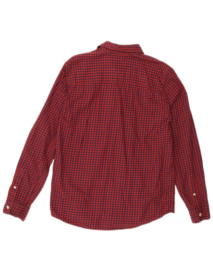 Abercrombie & Fitch Camisa Niño 15-16 Años Algodón Vichy Rojo