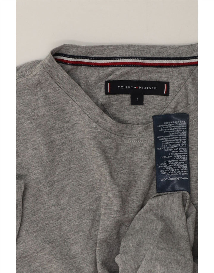Camiseta Tommy Hilfiger para hombre Top de algodón moteado gris medio