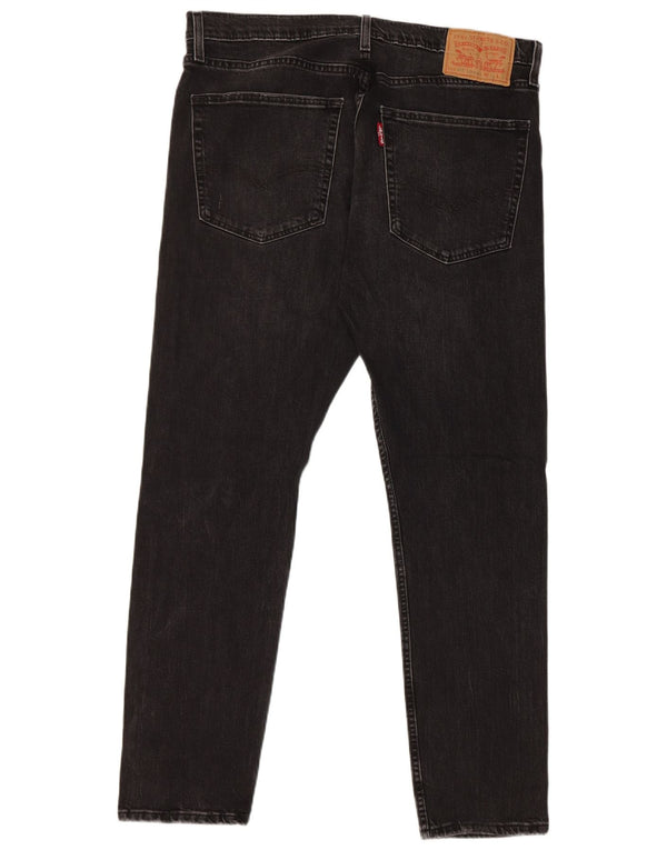 Levi's Hombre 512 Lo-Ball Slim Tapered Jeans W36 L32 Algodón Negro