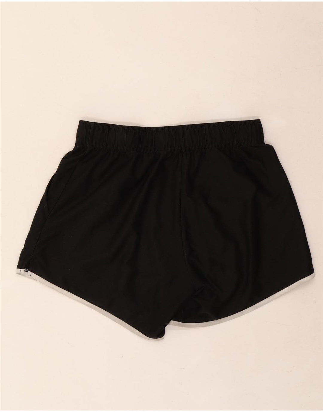 Nike Pantalones cortos deportivos gráficos para mujer UK 8 Small Poliéster negro
