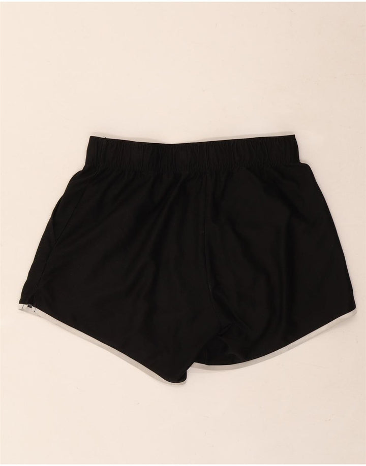 Nike Pantalones cortos deportivos gráficos para mujer UK 8 Small Poliéster negro