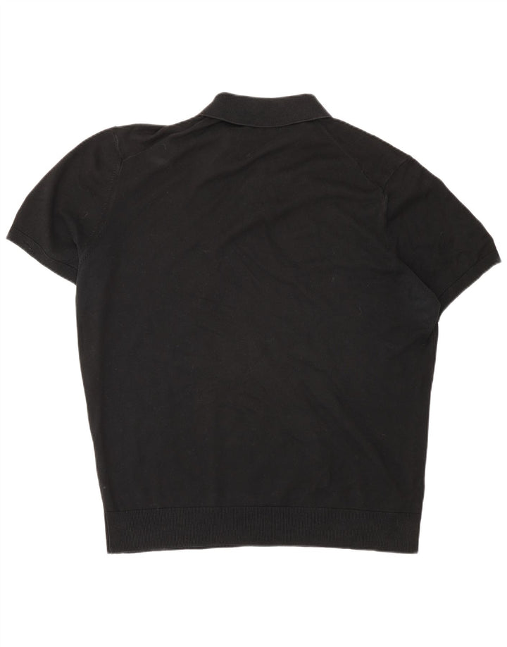 Zara Polo Hombre Negro Grande