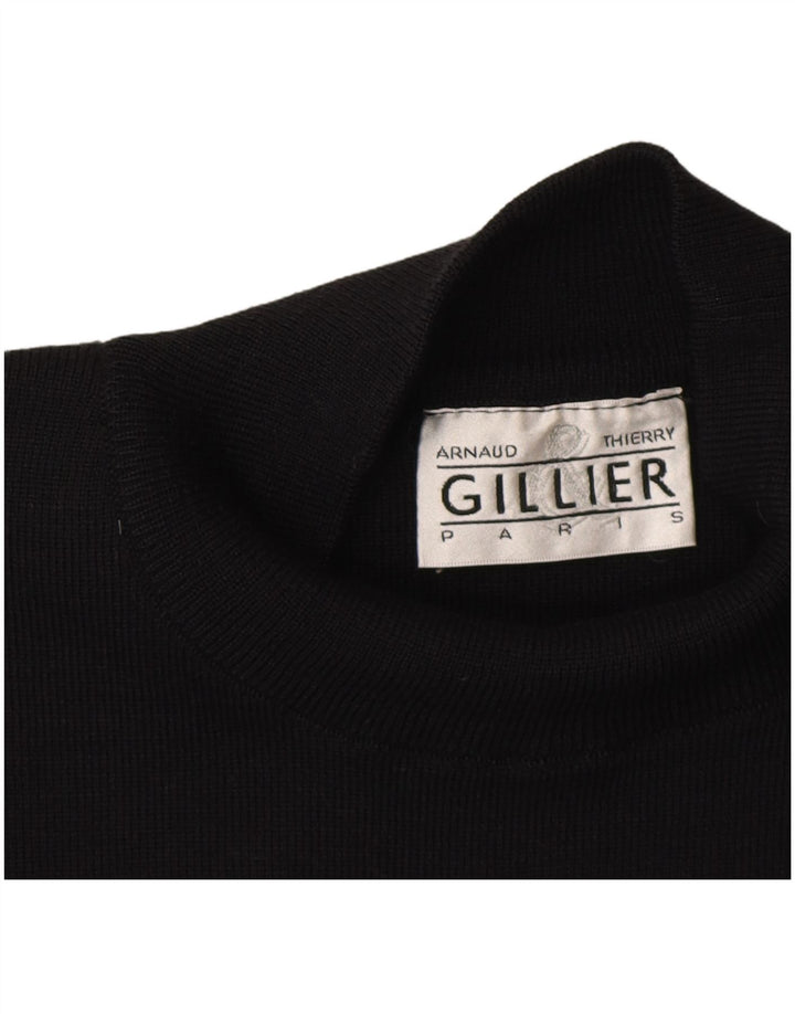 Arnaud & Thierry Gillier Jersey con Cuello Alto para Mujer UK 40 Medium Bla