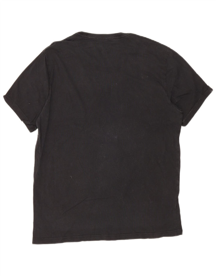 CONVERSE Camiseta gráfica para hombre Top de algodón azul marino mediano
