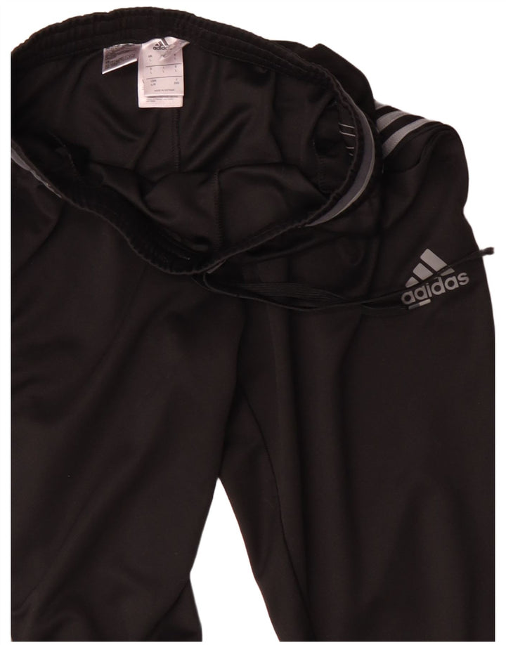 Adidas Mens Climalite Chándal Pantalones Grande Negro Poliéster