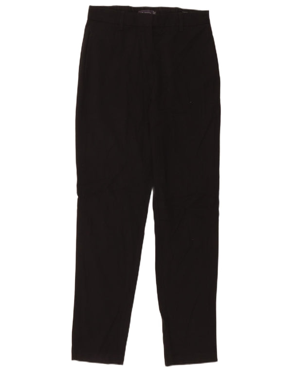 Marks & Spencer Pantalones chinos cónicos para mujer UK 8 Small W26 L28 Negro