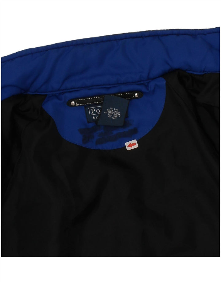 Polo Ralph Lauren Chaqueta Harrington estampada para niños 7-8 años Pequeña Azul Marino