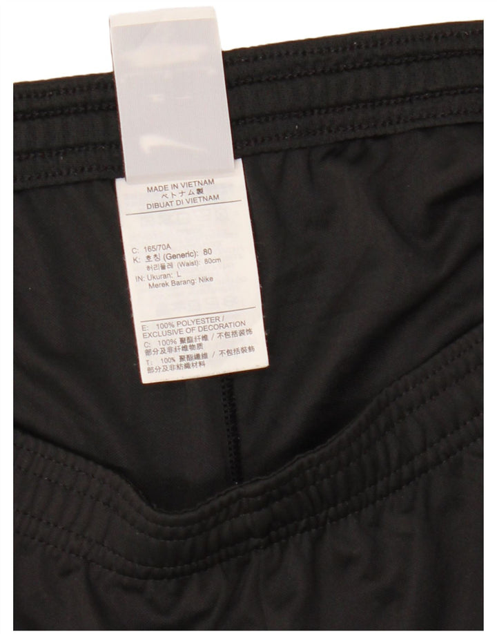 Nike Pantalones cortos deportivos para mujer UK 46 Grande Negro Colorblock Poliéster