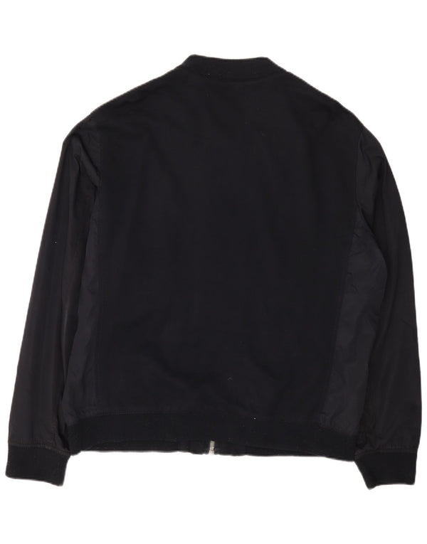 Zara Hombre Cazadora Bomber ES 42 XL Azul Marino Viscosa