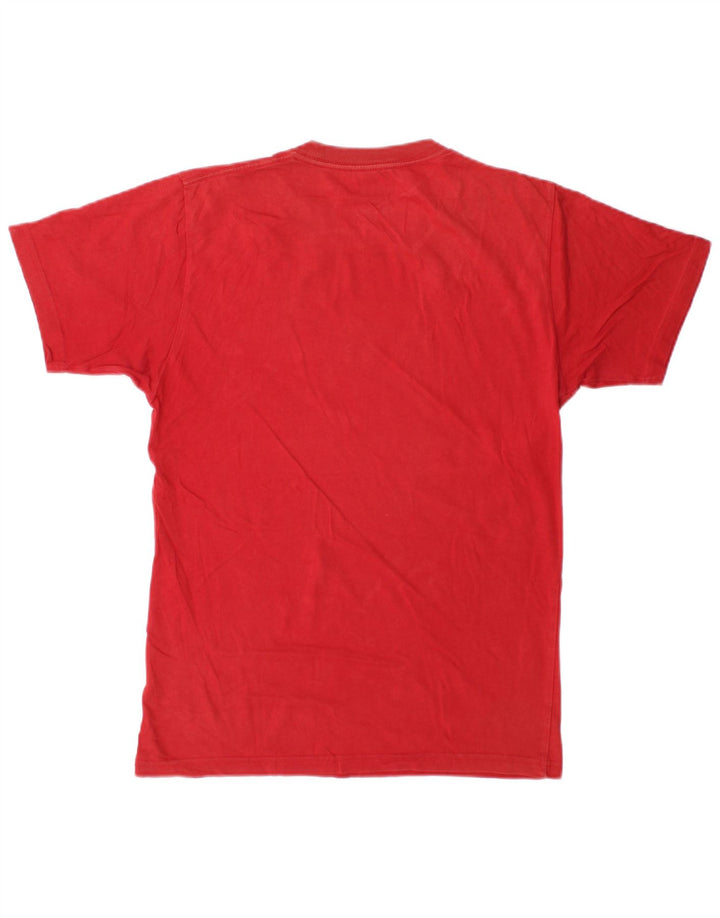 Vans - Camiseta de corte clásico para hombre, talla pequeña, algodón rojo
