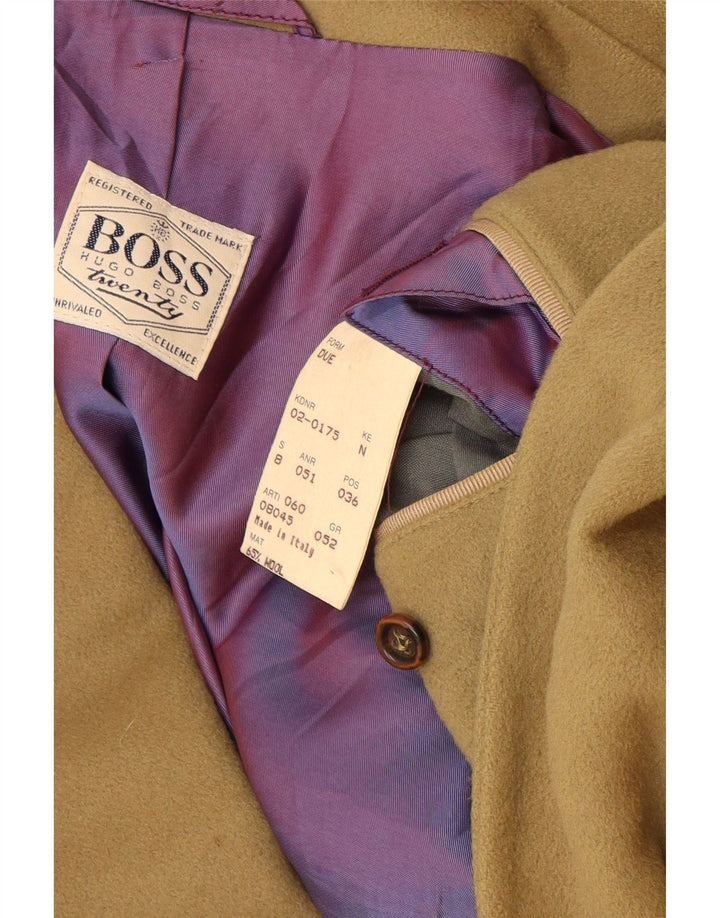 HUGO BOSS Chaqueta tipo blazer de 2 botones para hombre EU 52 XL Lana beige