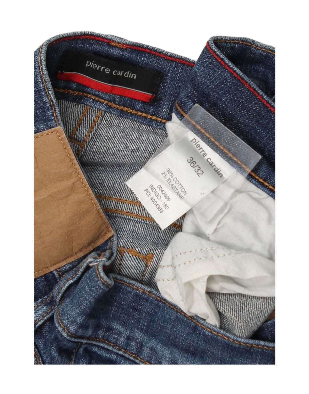 Pierre Cardin Vaqueros ajustados para hombre W36 L32 Algodón azul
