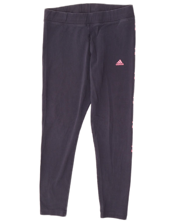 Adidas Leggings gráficos para mujer UK 40 XL Algodón azul marino
