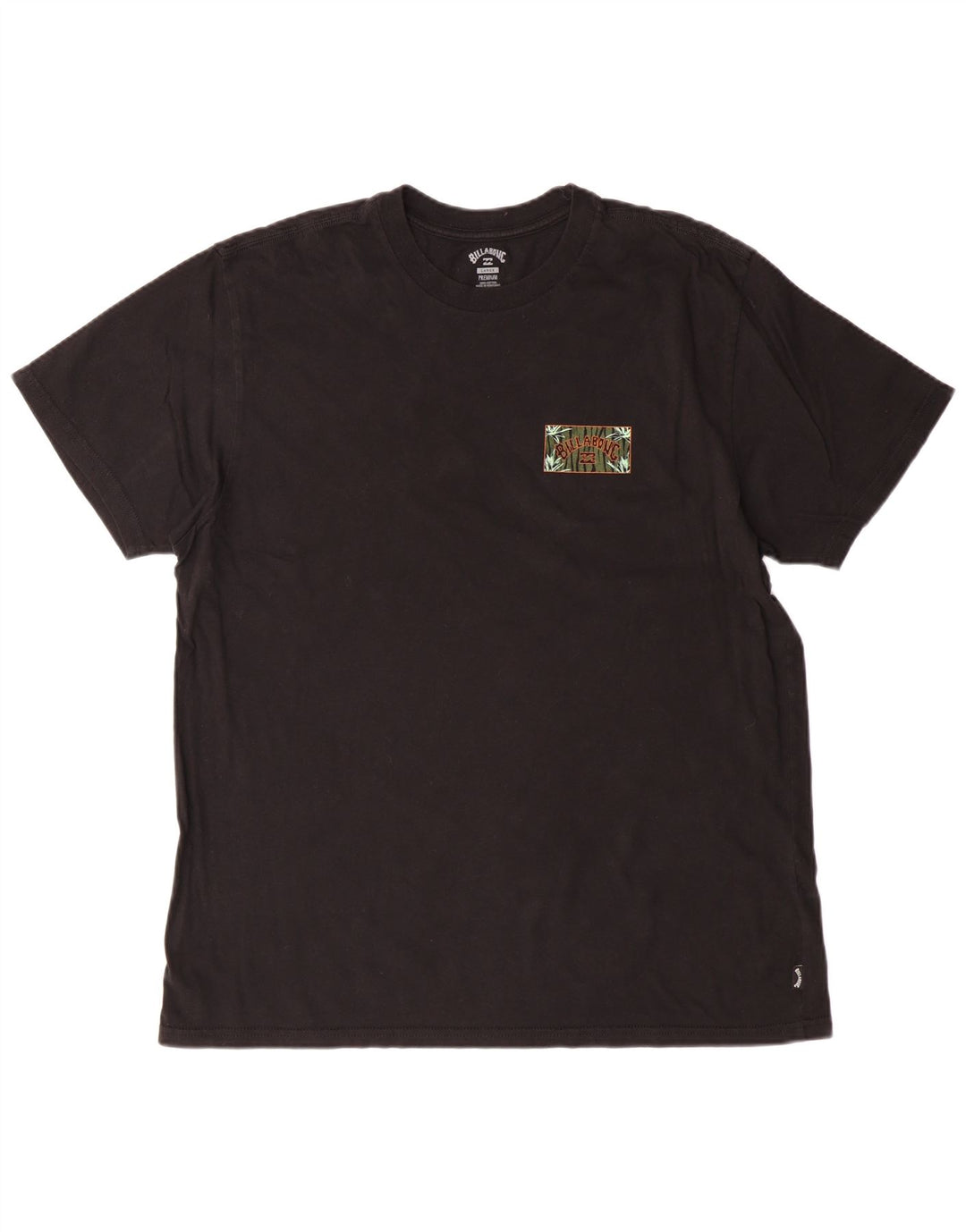 Billabong Hombre Camiseta Gráfica Top Grande Algodón Negro