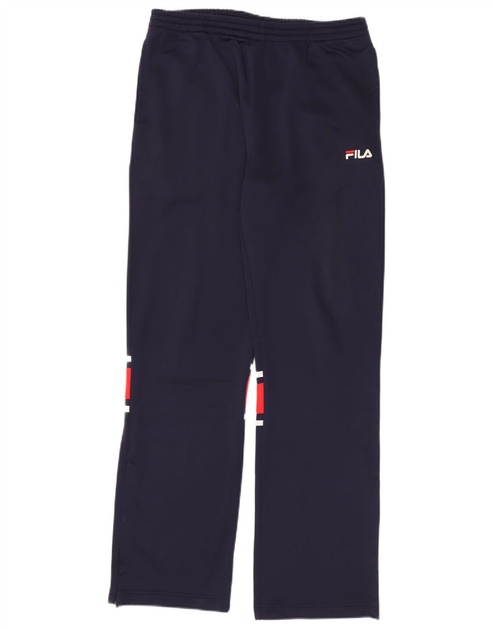 Fila Pantalones De Chándal Para Hombre Small Azul Marino Colorblock Poliéster