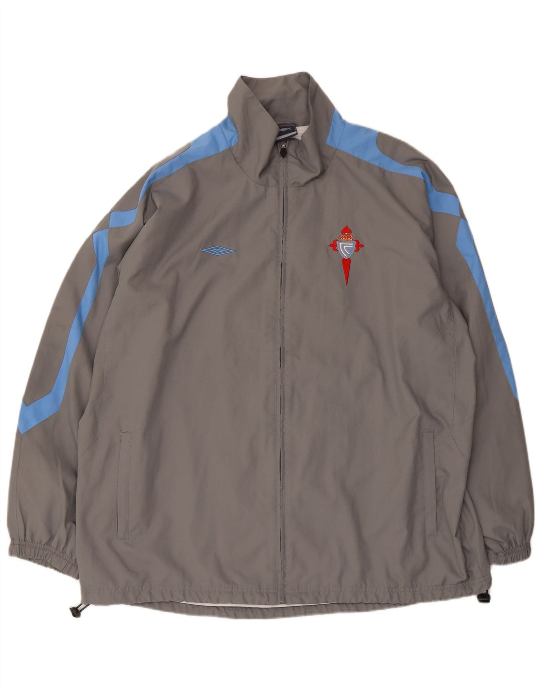 Umbro Chubasquero Hombre UK 42 XL Poliéster Color Block Gris
