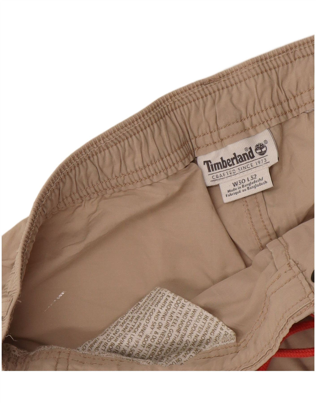 Timberland Pantalón chino ajustado para hombre W30 L32 Beige