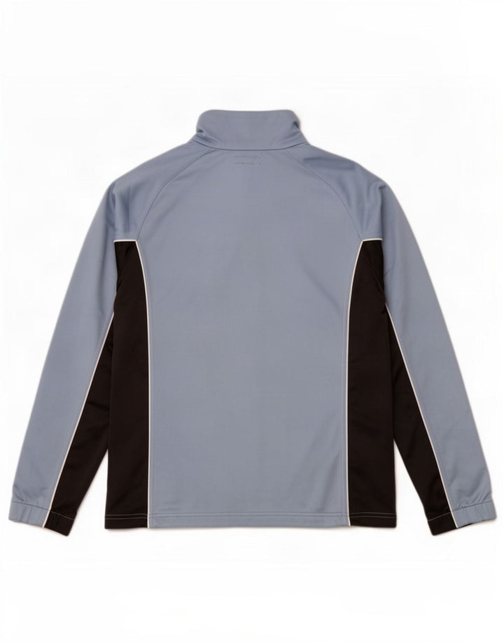Diadora Mujer Chándal Top Chaqueta UK 46 Grande Azul Colorblock Poliéster