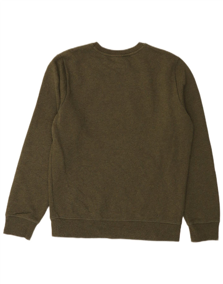 SUPERDRY Hombre Sudadera Jumper Large Khaki Algodón
