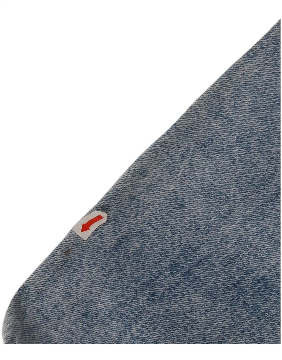 Vintage mujer chaqueta de mezclilla Reino Unido 12 algodón azul medio