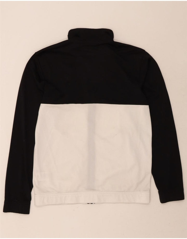 ADIDAS Mens Graphic Tracksuit Top Jacket Small Black Colourblock Polyester Vintage Adidas and Second-Hand Adidas from Messina Hembry 