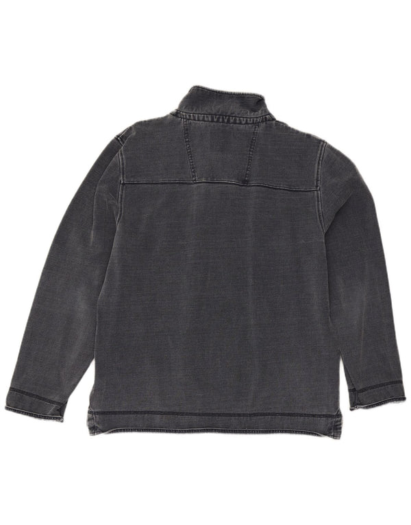 Crew Clothing Sudadera con cuello y cremallera para hombre Jersey XL Azul marino Algodón