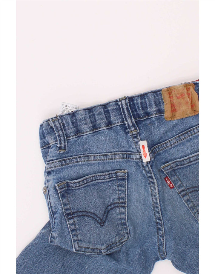 Levi's Vaqueros rectos desgastados para niños 6-7 años W22 L21 Algodón azul