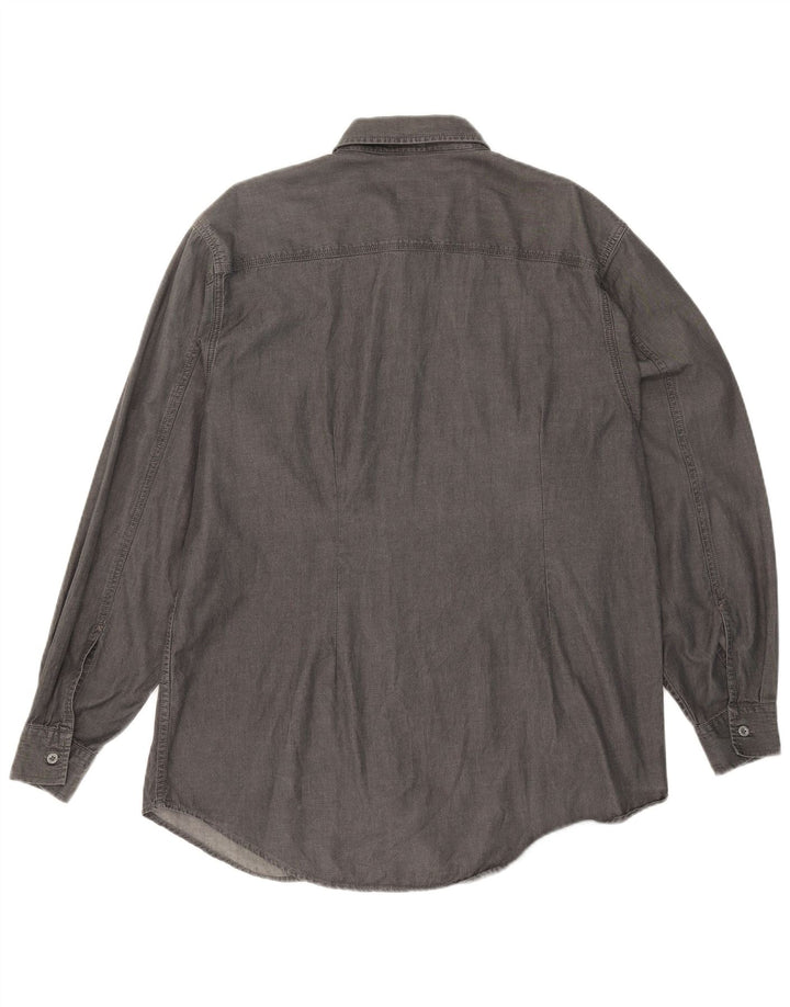 Calvin Klein Jeans Camisa para hombre Grande Gris Algodón