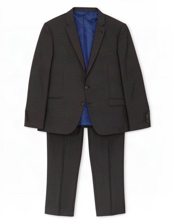 Angelo Litrico Traje de 2 botones para hombre UK 40 Large W36 L30 Black Pinstripe