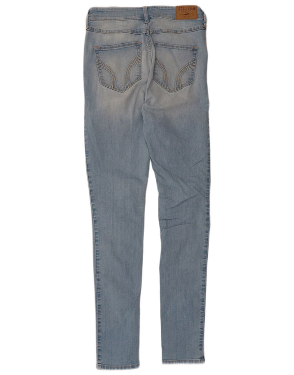 Vaqueros ajustados para mujer Hollister US 3 XS W26 L31 Algodón azul