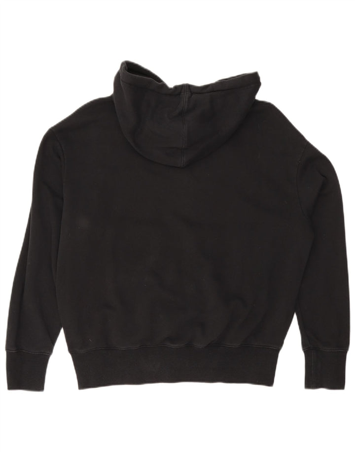 NIKE Mujer Air Oversize Graphic Sudadera con Capucha Jersey UK 6 XS Algodón Negro