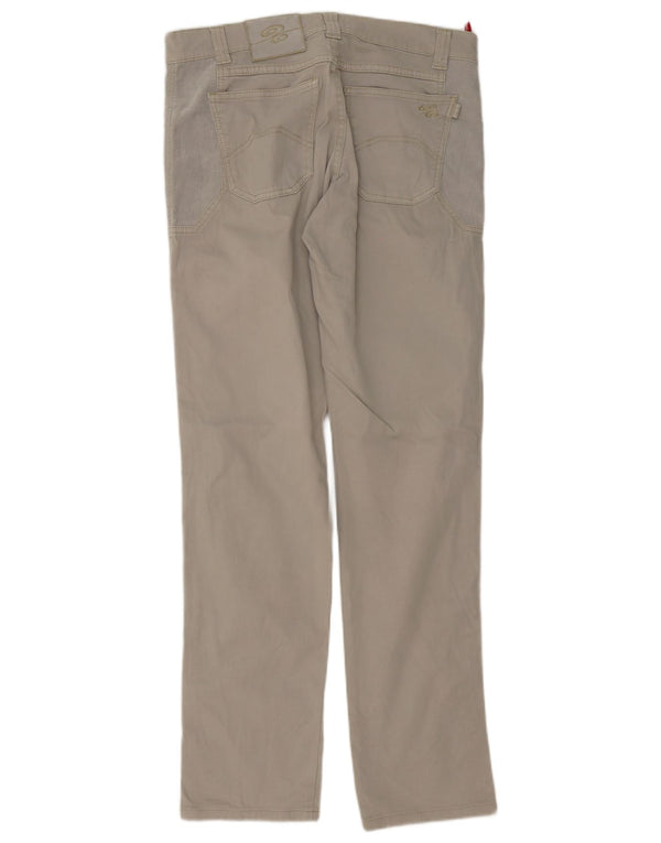Nicwave Pantalones casuales rectos para hombre IT 50 Large W34 L34 Gris Algodón