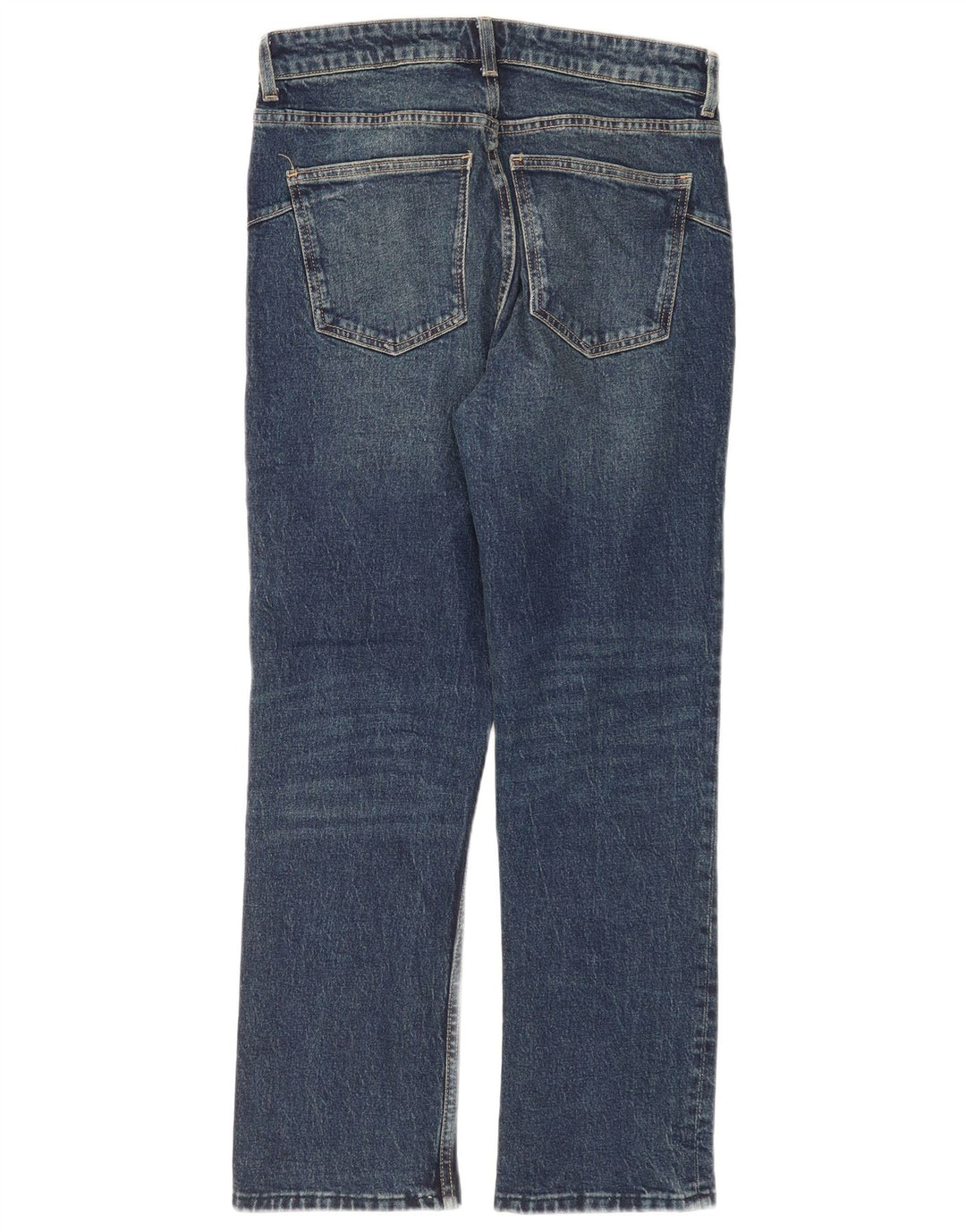 Zara Jeans Rectos Mujer EU 40 Medium W30 L28 Azul Marino