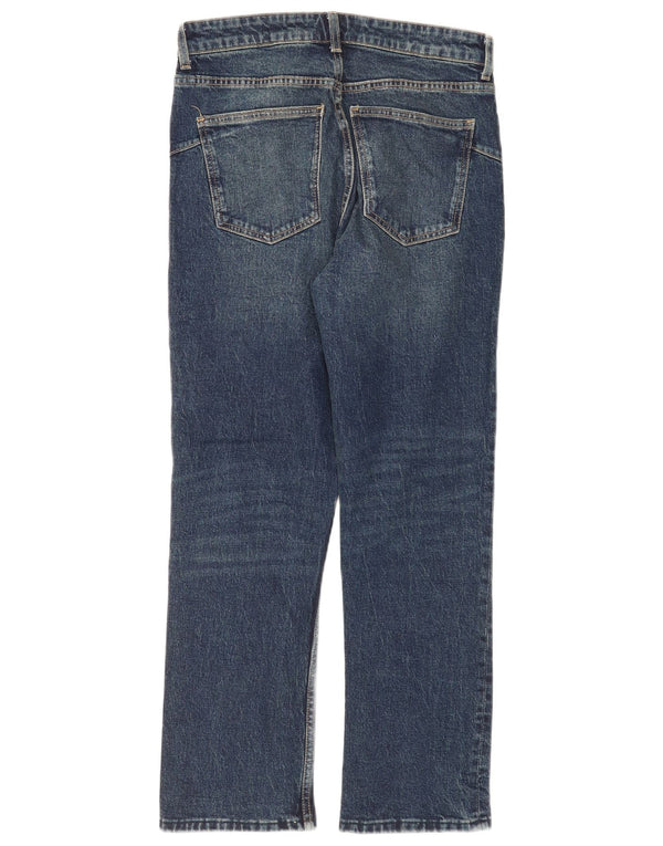 Zara Jeans Rectos Mujer EU 40 Medium W30 L28 Azul Marino